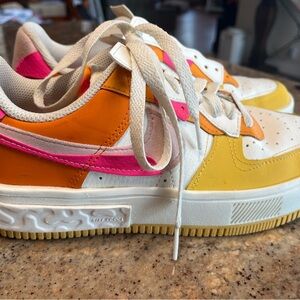 Nike Air Force 1 Fontanka 'Sunrise’ Orange and Pink Sneakers with Retro Style
